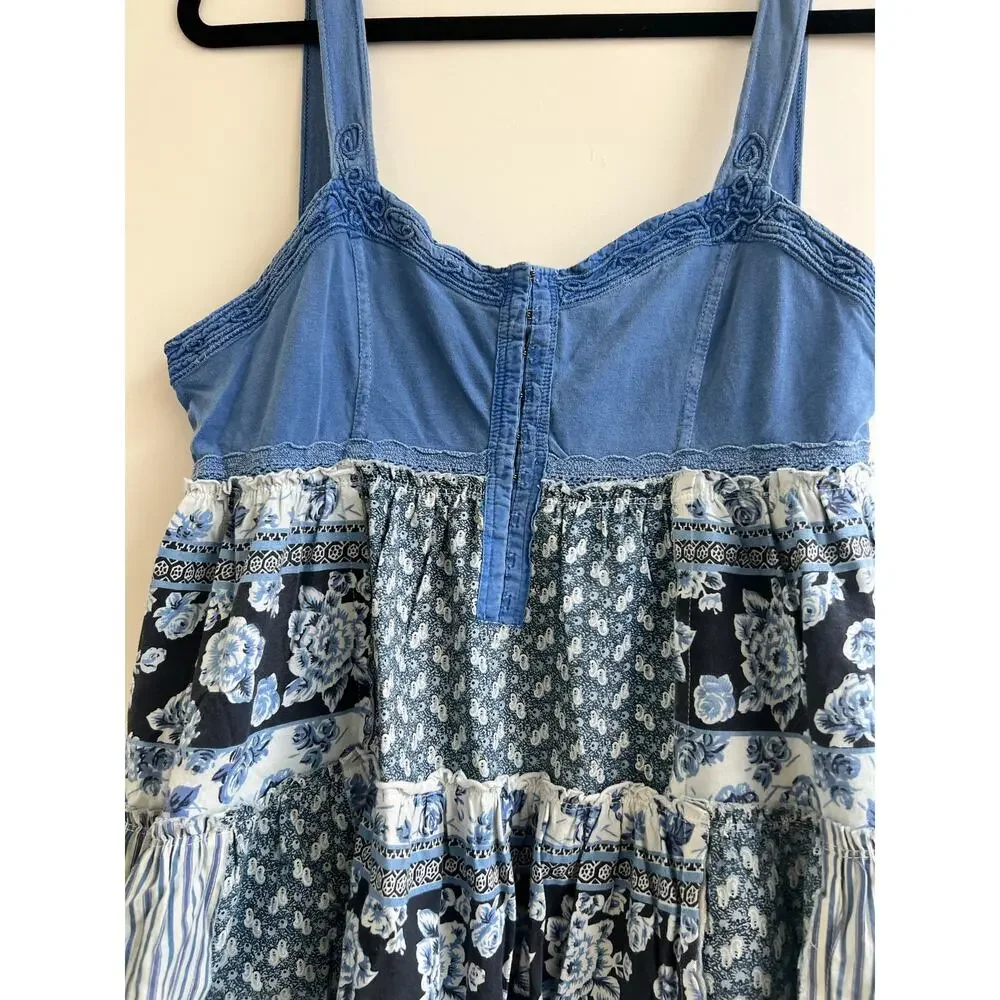 NWT Free People patchwork top size medium